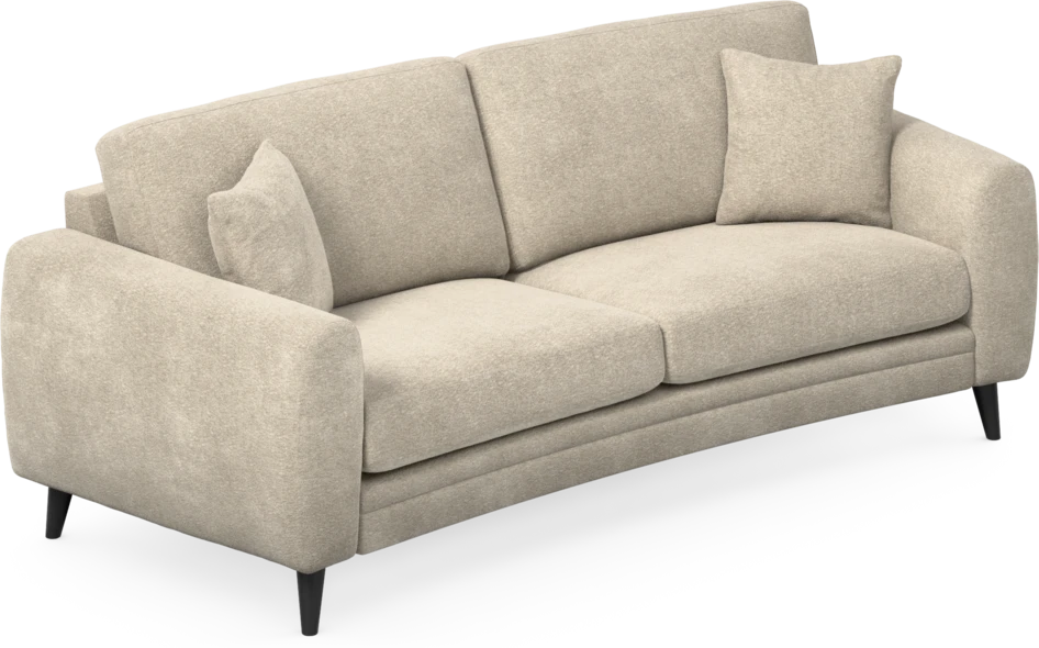 Eden - 2,5-sits soffa svängd - Beige
