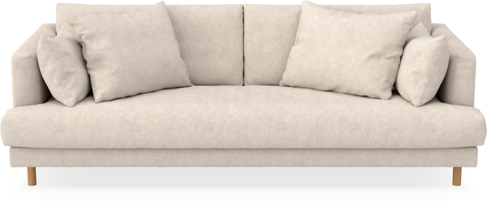 Harper - 3-sits soffa, hel dyna - Vit