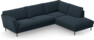 Madison Lux - 3-sits soffa med divan höger - Blå