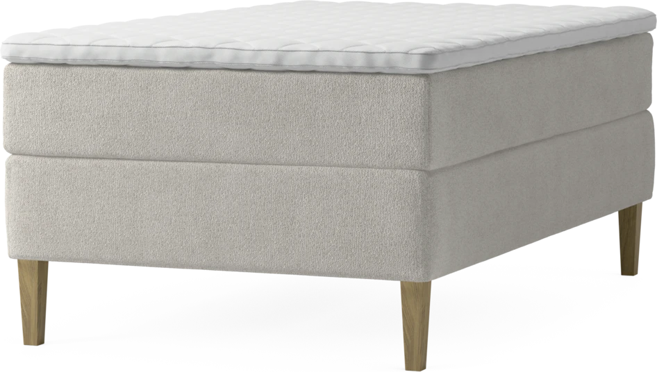 Delux Exclusive - Kontinentalsäng, enkelsäng 120 cm med bäddmadrass och sängben