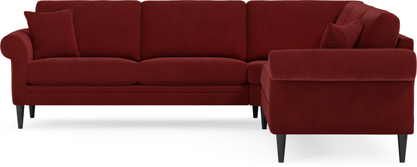 Eden - Hörnsoffa, 2,5+2,5-sits - Röd