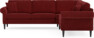 Eden - Hörnsoffa, 2,5+2,5-sits - Röd
