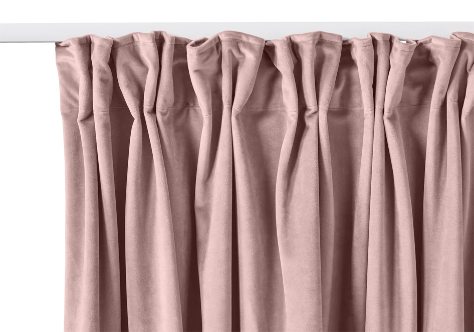 Velvet - Gardin, 140x250 cm, 2-pack - Rosa