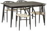 Edge - Matgrupp med 4 stolar Yngve - Beige
