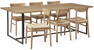 City - Matgrupp med 6 stolar Ida - Beige