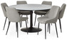Remo - Matgrupp med 6 stolar Leon - Beige