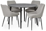 Sharp - Matgrupp med 4 stolar Leon - Beige