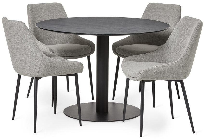 Sharp - Matgrupp med 4 stolar Leon - Beige