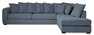 Town - 3-sits soffa med divan höger - Blå