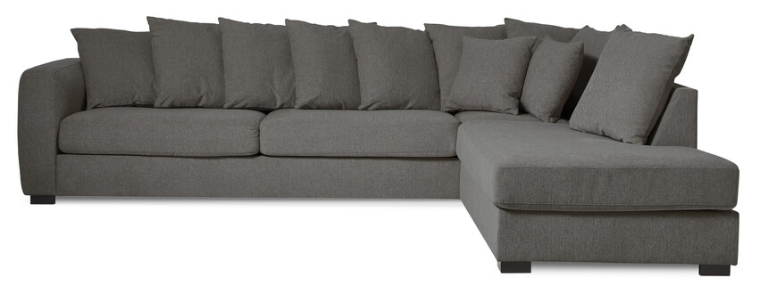 Town - 3-sits soffa med divan höger - Grå