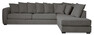 Town - 3-sits soffa med divan höger - Grå