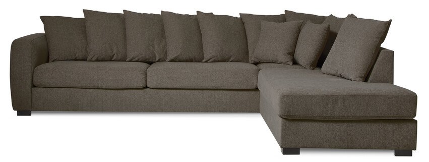 Town - 3-sits soffa med divan höger - Grå