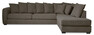 Town - 3-sits soffa med divan höger - Grå