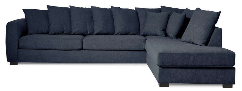 Town - 3-sits soffa med divan höger - Blå