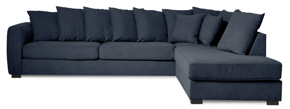 Town - 3-sits soffa med divan höger - Blå