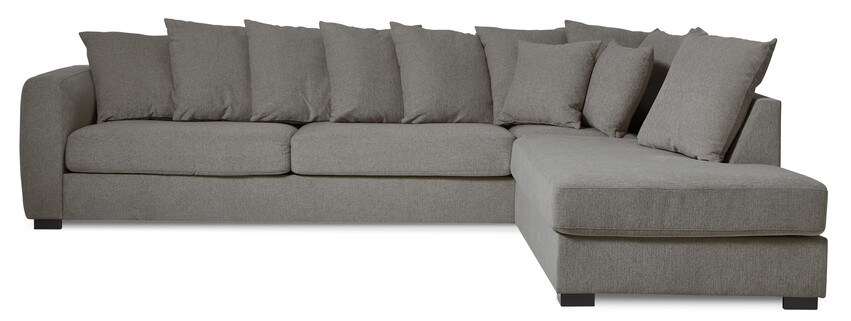 Town - 3-sits soffa med divan höger - Grå