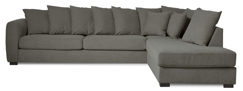 Town - 3-sits soffa med divan höger - Grå