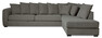 Town - 3-sits soffa med divan höger - Grå
