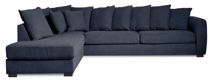 Town - 3-sits soffa med divan vänster - Blå
