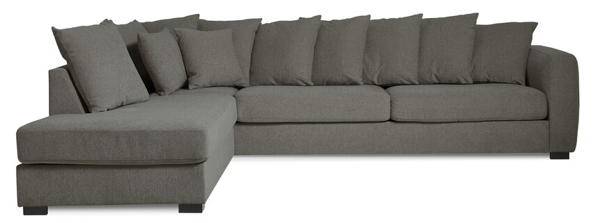 Town - 3-sits soffa med divan vänster - Grå