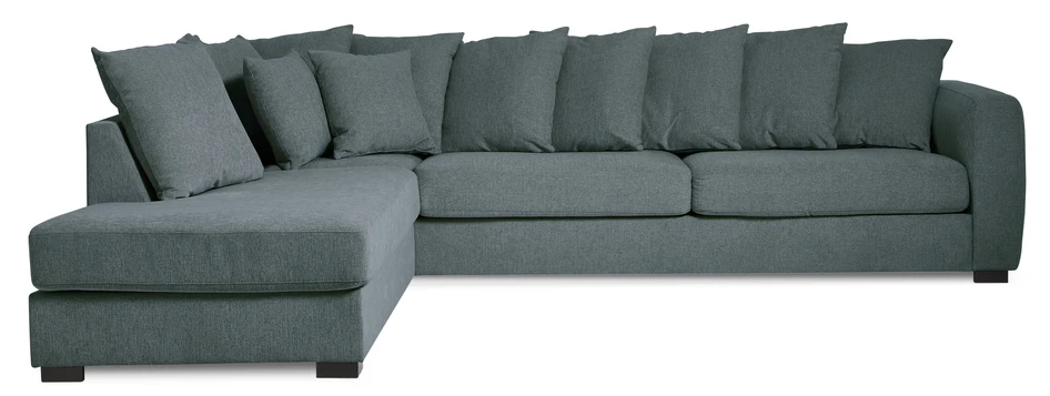 Town - 3-sits soffa med divan vänster - Blå