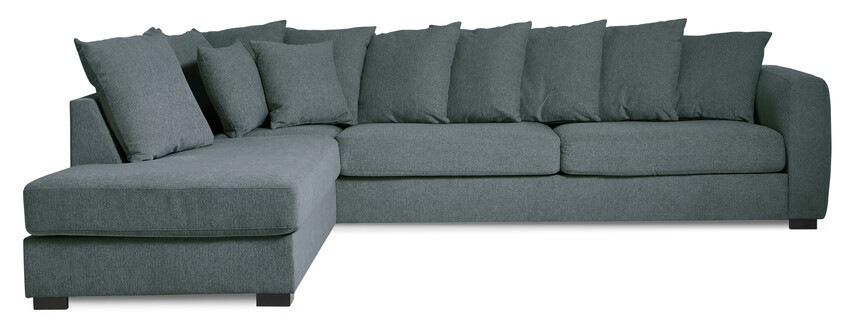 Town - 3-sits soffa med divan vänster - Blå