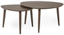 Anne - Satsbord, 90x90x48/70x70x45 cm - Brun