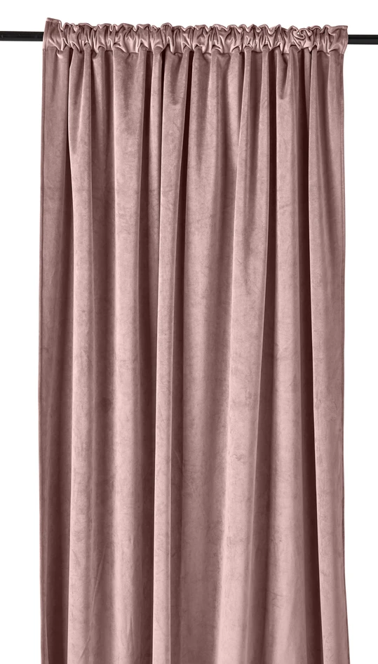 Velvet - Gardin, 140x250 cm, 2-pack - Rosa