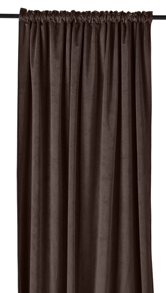 Velvet - Gardin, 140x250 cm, 2-pack - Brun