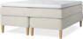 Delux Exclusive - Kontinentalsäng, dubbelsäng med bäddmadrass - Beige