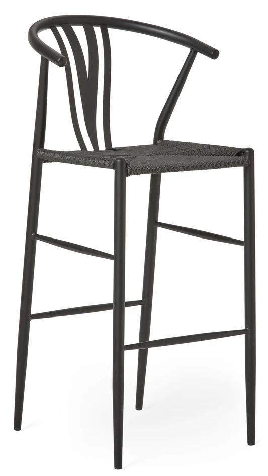 Yngve - Barstol, Sh 73 cm - Svart