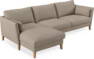 Winston - 3-sits soffa med schäslong, vändbar - Beige