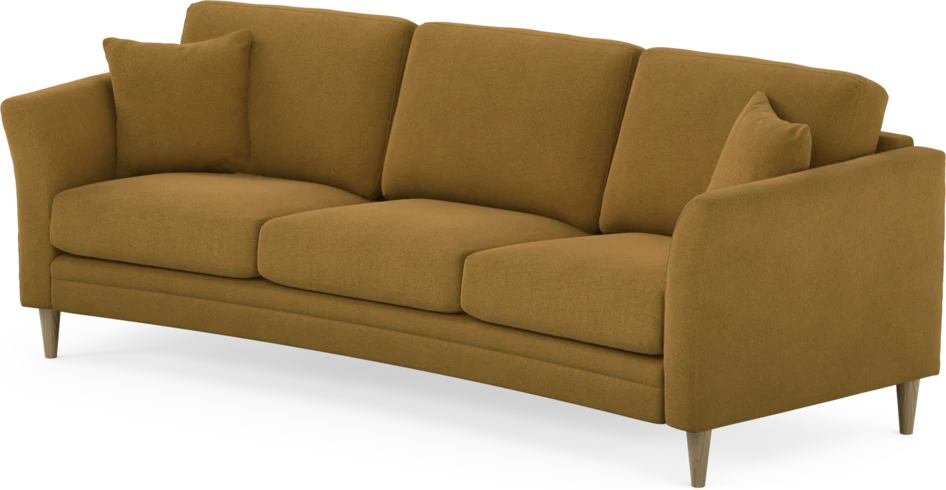Eden - 3-sits soffa svängd - Gul