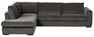 Vida - 3-sits soffa med divan vänster - Grå