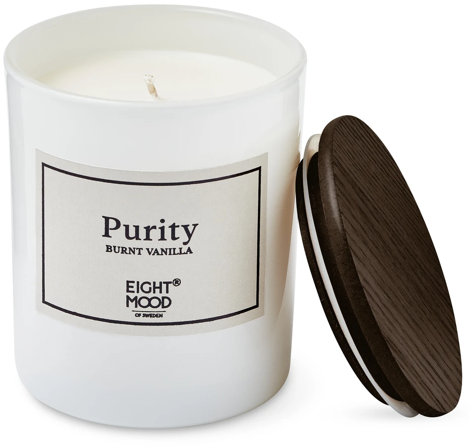 Purity - Doftljus, H 10,5 cm, brinntid 50 h - Beige