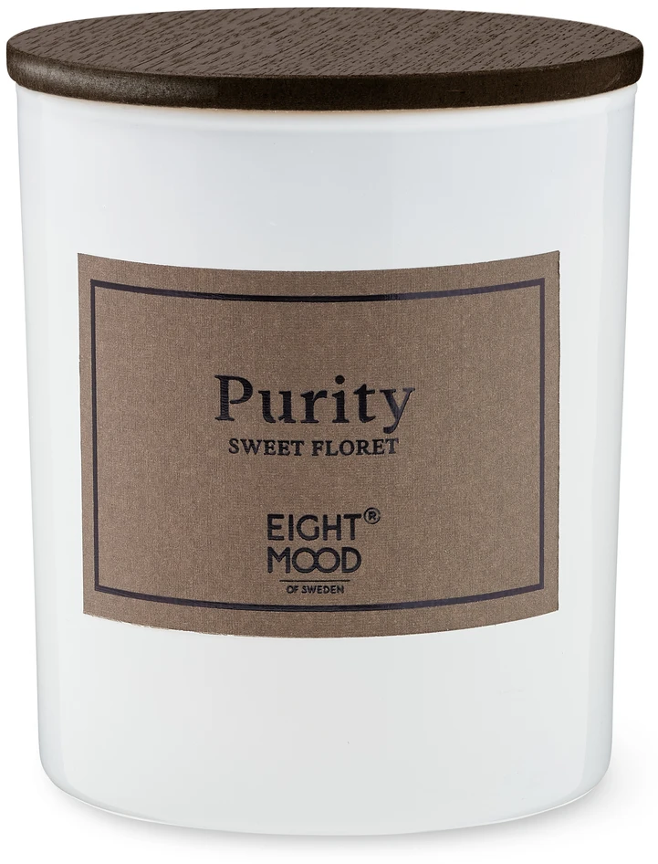 Purity - Doftljus, H 10,5 cm, brinntid 50 h - Brun
