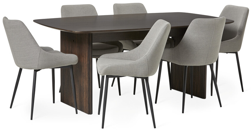 Cord - Matgrupp med 6 stolar Leon - Beige