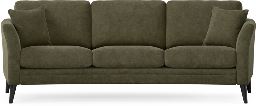 Eden - 3-sits soffa svängd - Grön