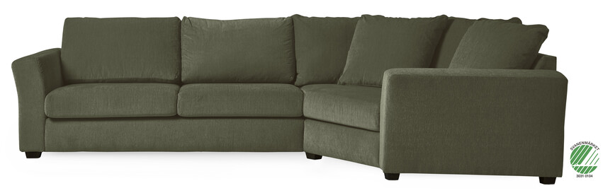 Everyday - 2,5-sits soffa med cosy hörn höger - Grön