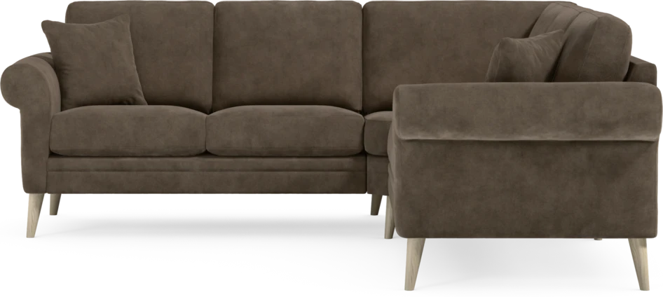 Eden - Hörnsoffa, 2+2-sits - Brun