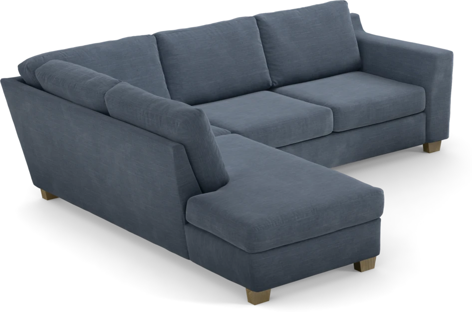 Friday - 2,5-sits soffa med divan vänster - Blå