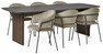 Ines - Matgrupp med 6 karmstolar Sharon - Beige