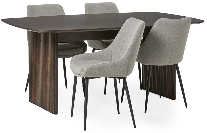 Cord - Matgrupp med 4 stolar Leon - Beige