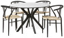 Lucas - Matgrupp med 4 stolar Yngve - Beige