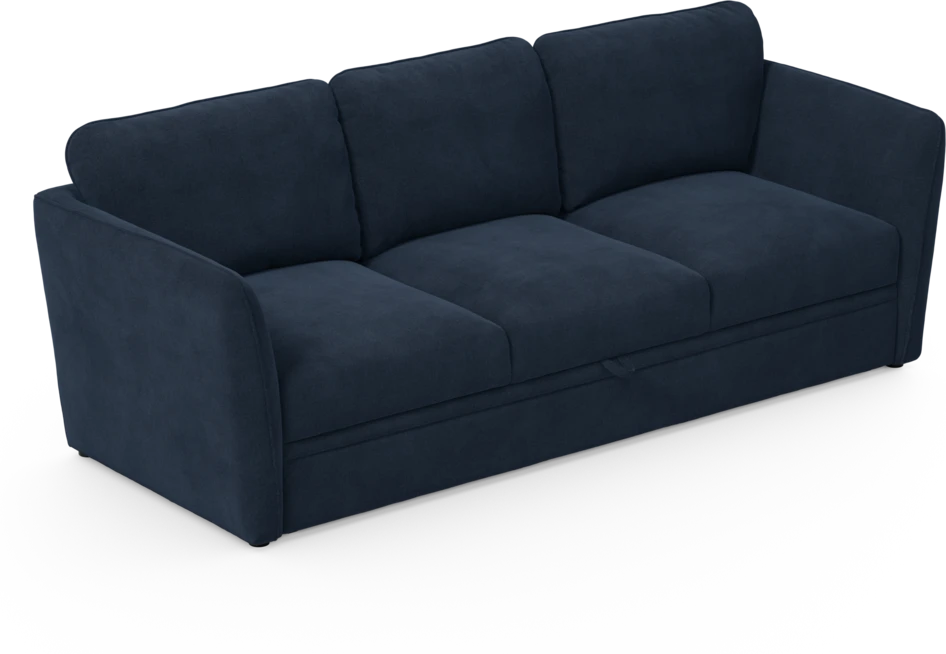 Öland - Bäddsoffa 3-sits, längsbäddad - Blå