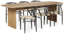 Ines - Matgrupp med 6 stolar Yngve - Beige