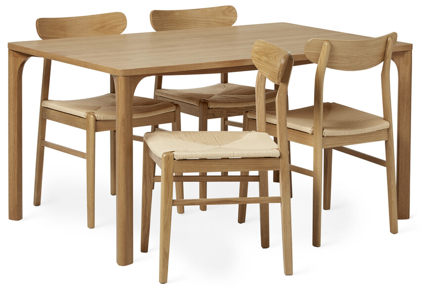 Vista - Matgrupp med 4 stolar Ida - Beige