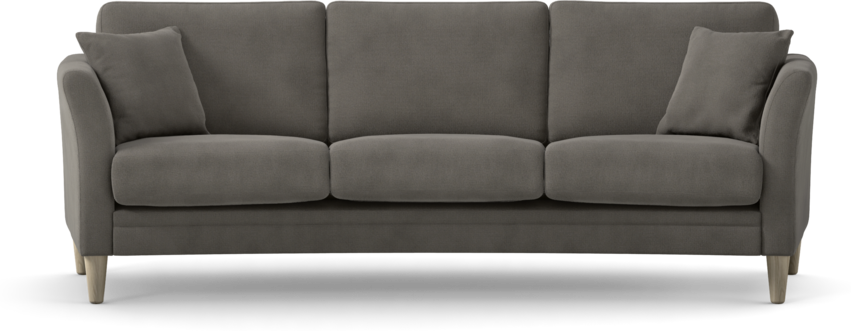 Eden - 3-sits soffa svängd - Grå