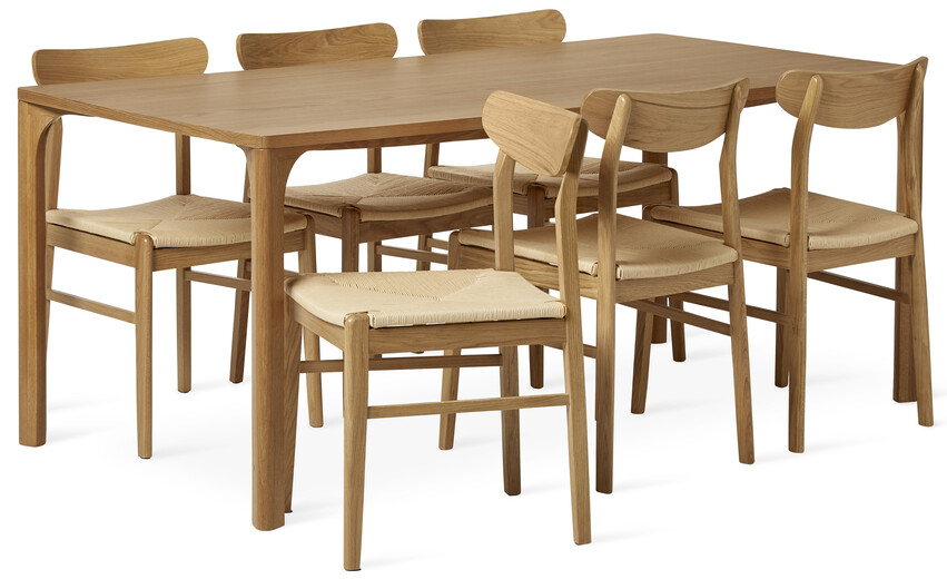 Vista - Matgrupp med 6 stolar Ida - Beige