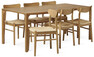Vista - Matgrupp med 6 stolar Ida - Beige